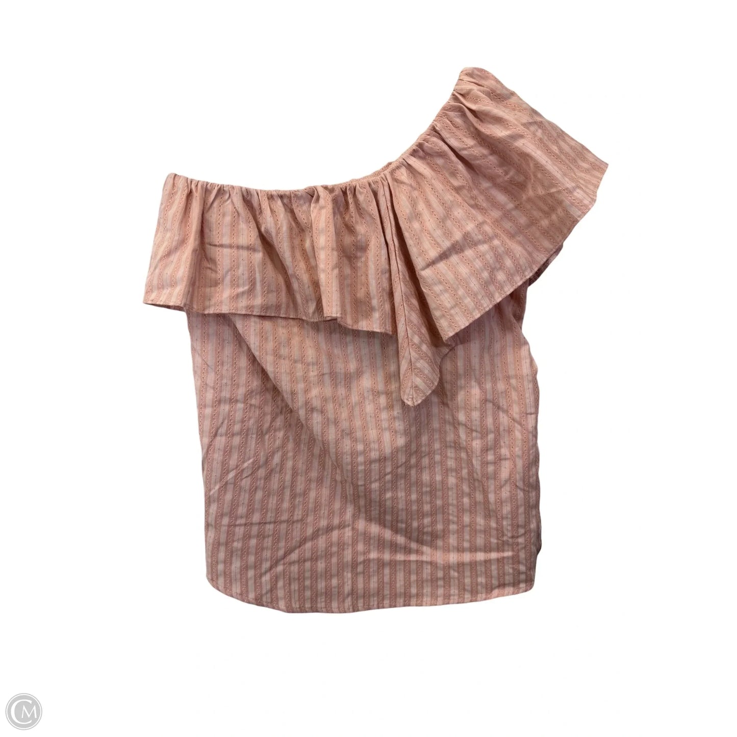 Top Short Sleeve By Listicle In Peach, Size: M