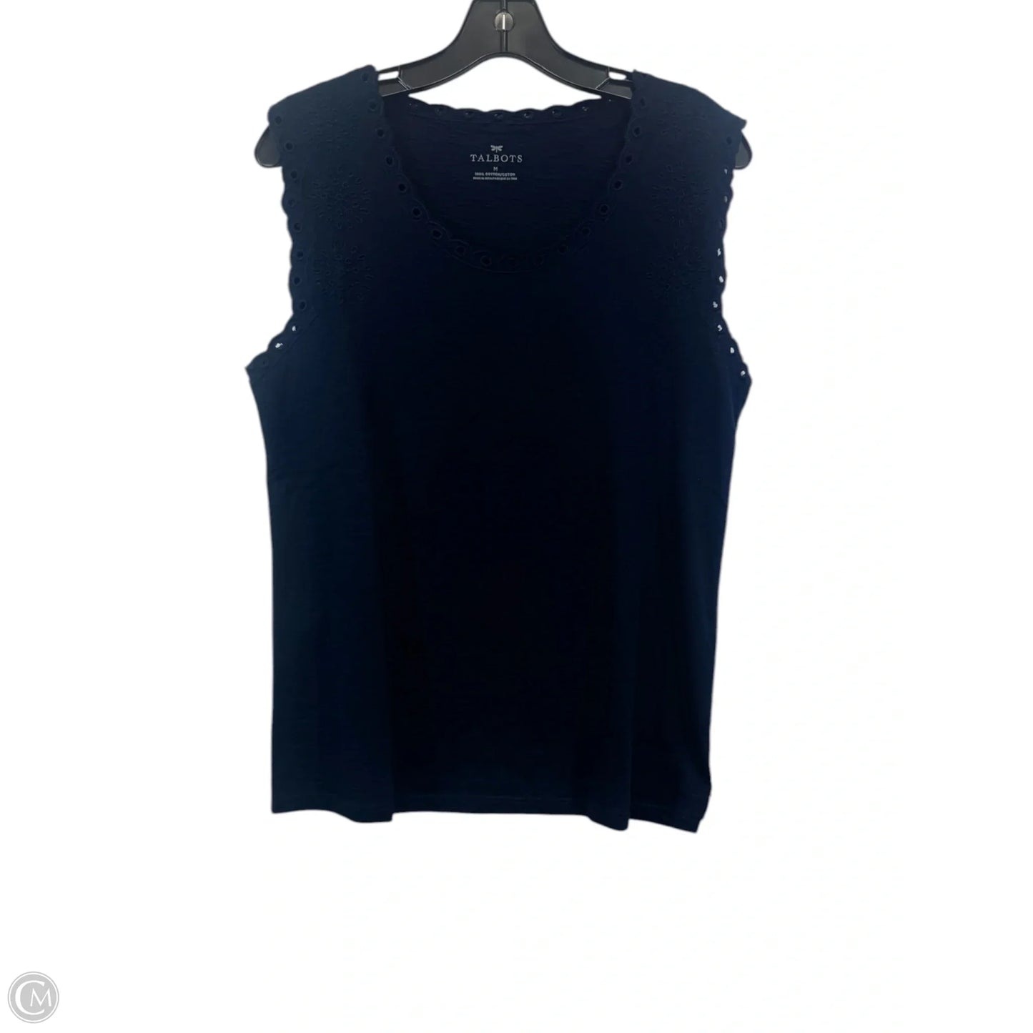 Top Sleeveless By Talbots In Navy, Size: M