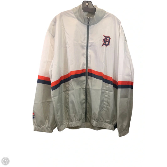 Jacket Windbreaker By Cmc In Green & White, Size: 3x