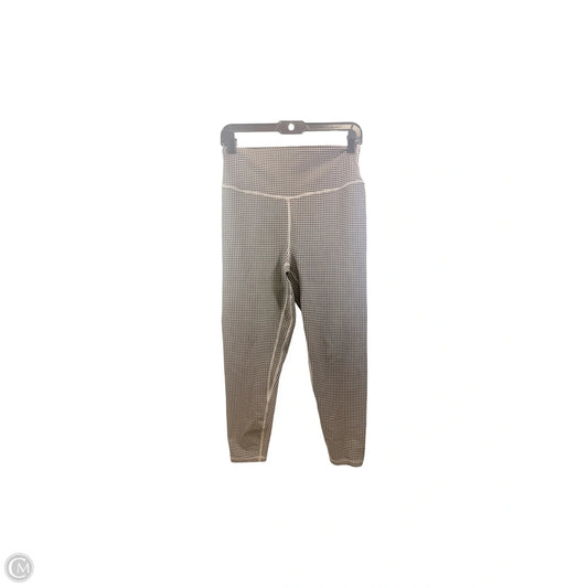 Athletic Leggings By Ypb In Black & Tan, Size: L