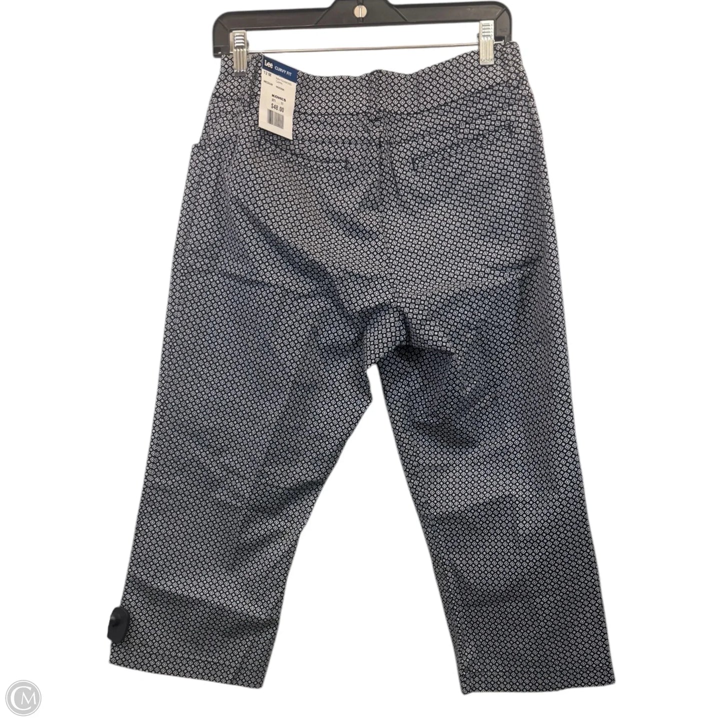 Capris By Lee In Blue & White, Size: 12