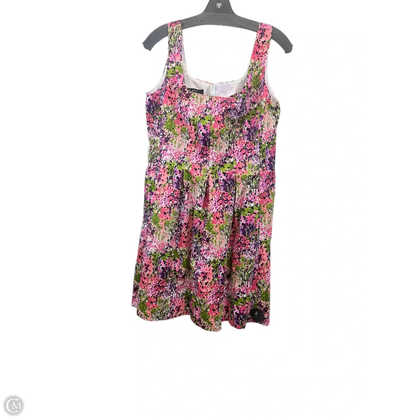 Dress Casual Midi By Nine West Apparel In Green & Pink, Size: Xlp