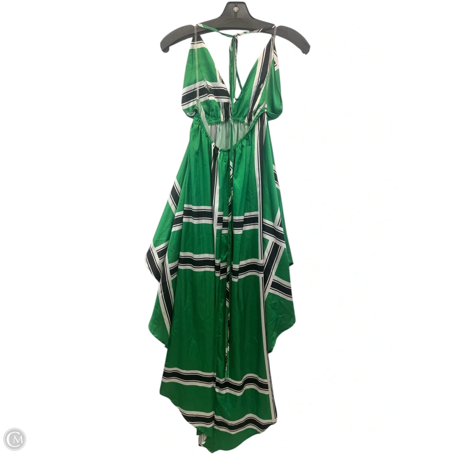 Dress Casual Maxi By Akira In Green & White, Size: M