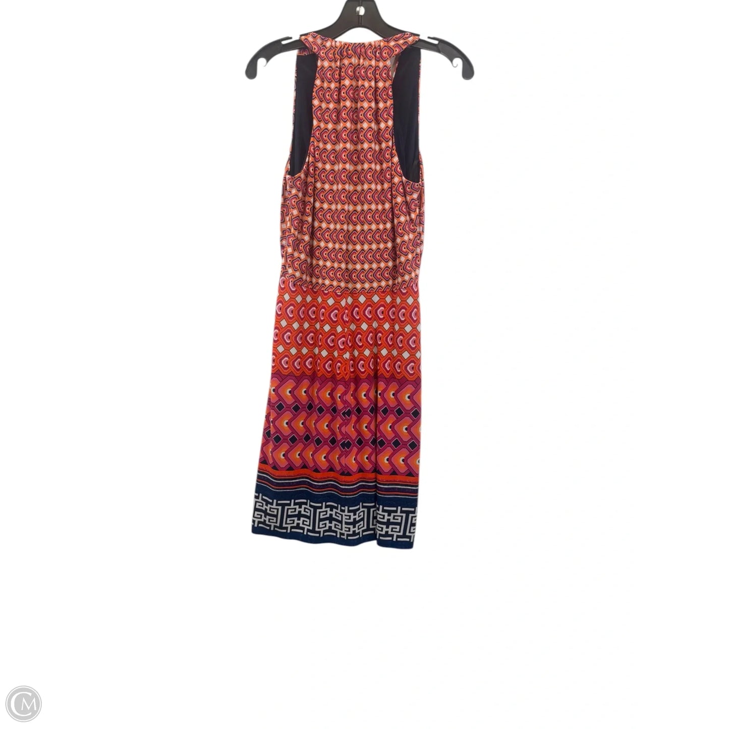Dress Casual Midi By Laundry In Orange & Purple, Size: M