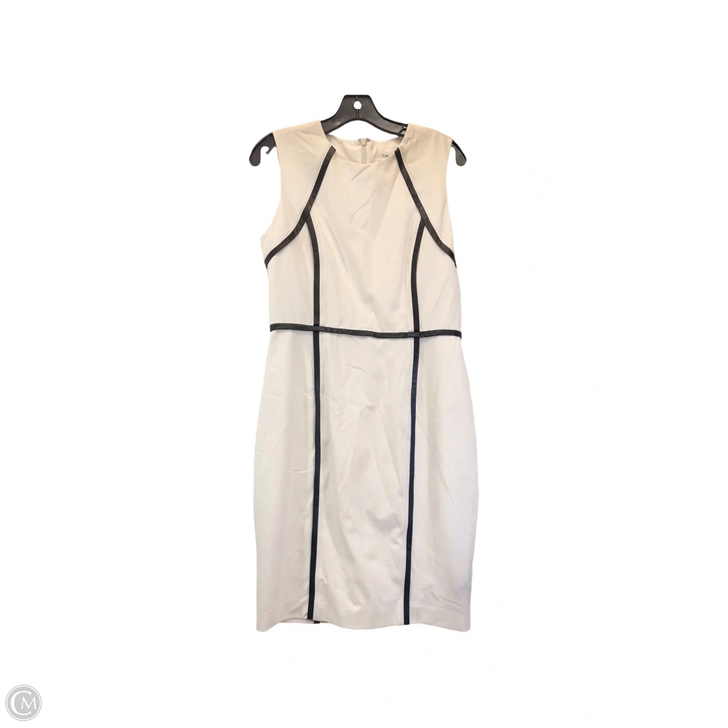Dress Casual Midi By Calvin Klein In White, Size: L