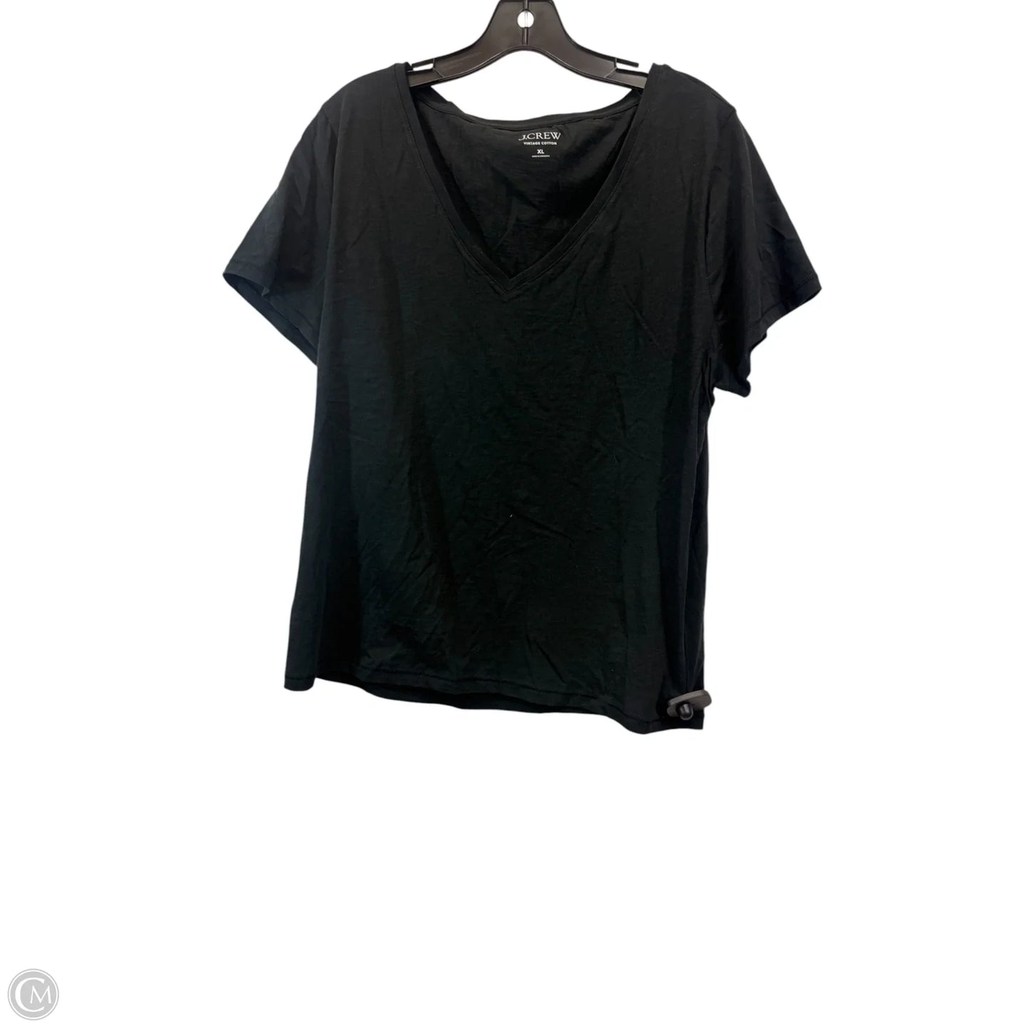 Top Short Sleeve Basic By J. Crew In Black, Size: Xl