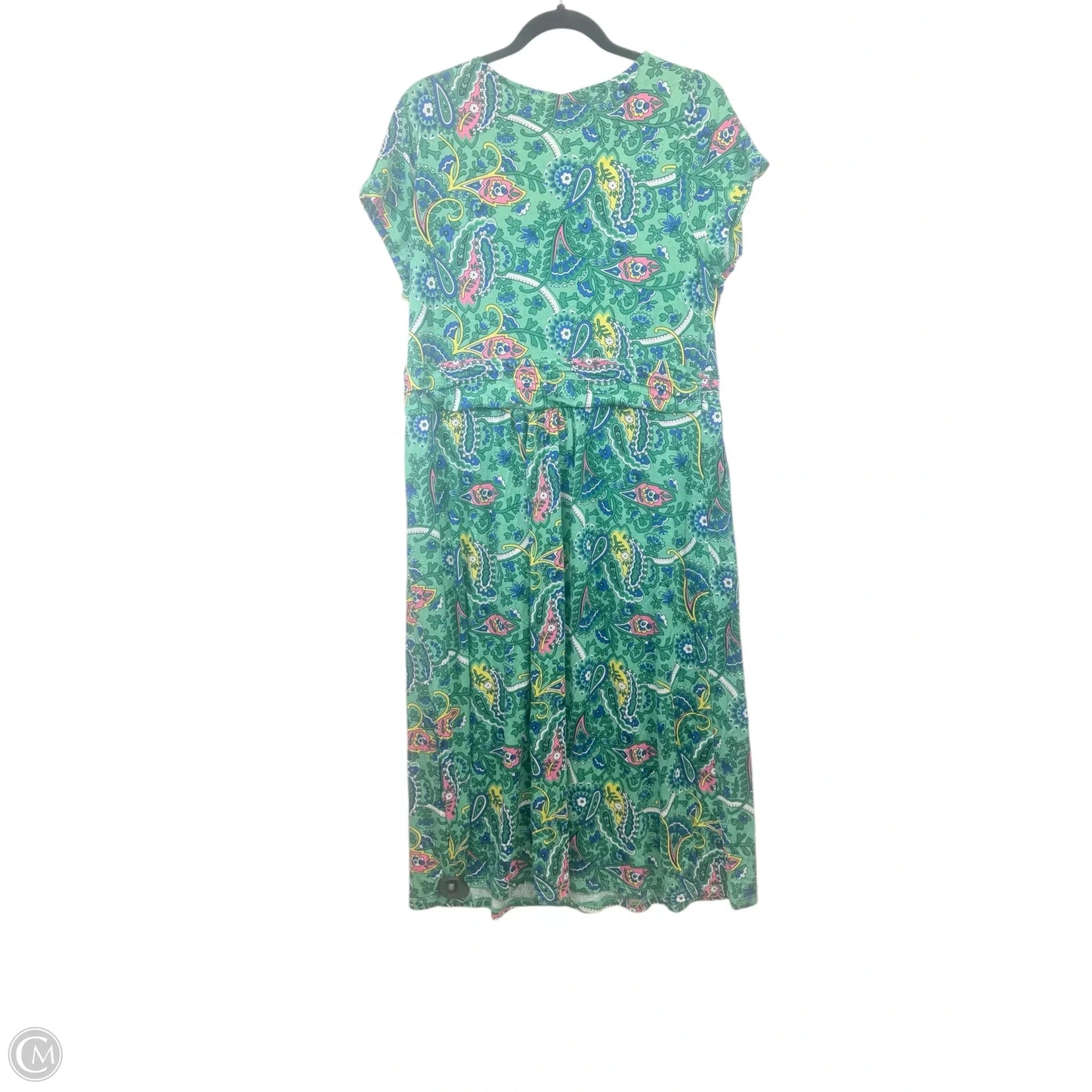 Dress Casual Midi By Boden In Blue & Green, Size: Xl