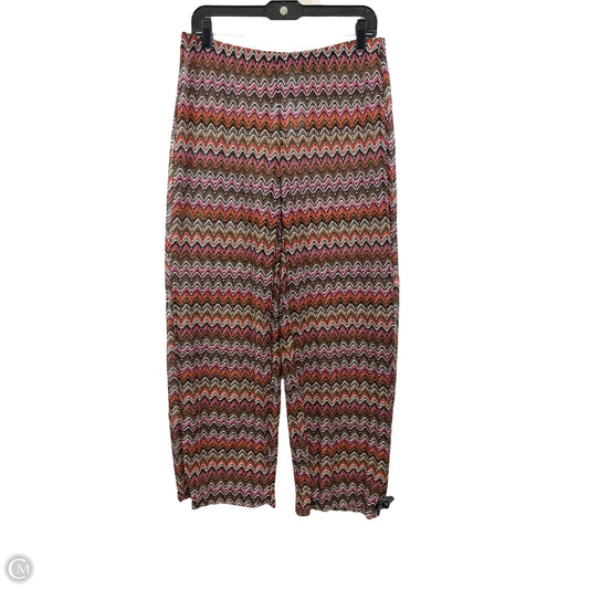 Swimwear Cover-up By Shade & Shore In Brown & Pink, Size: L