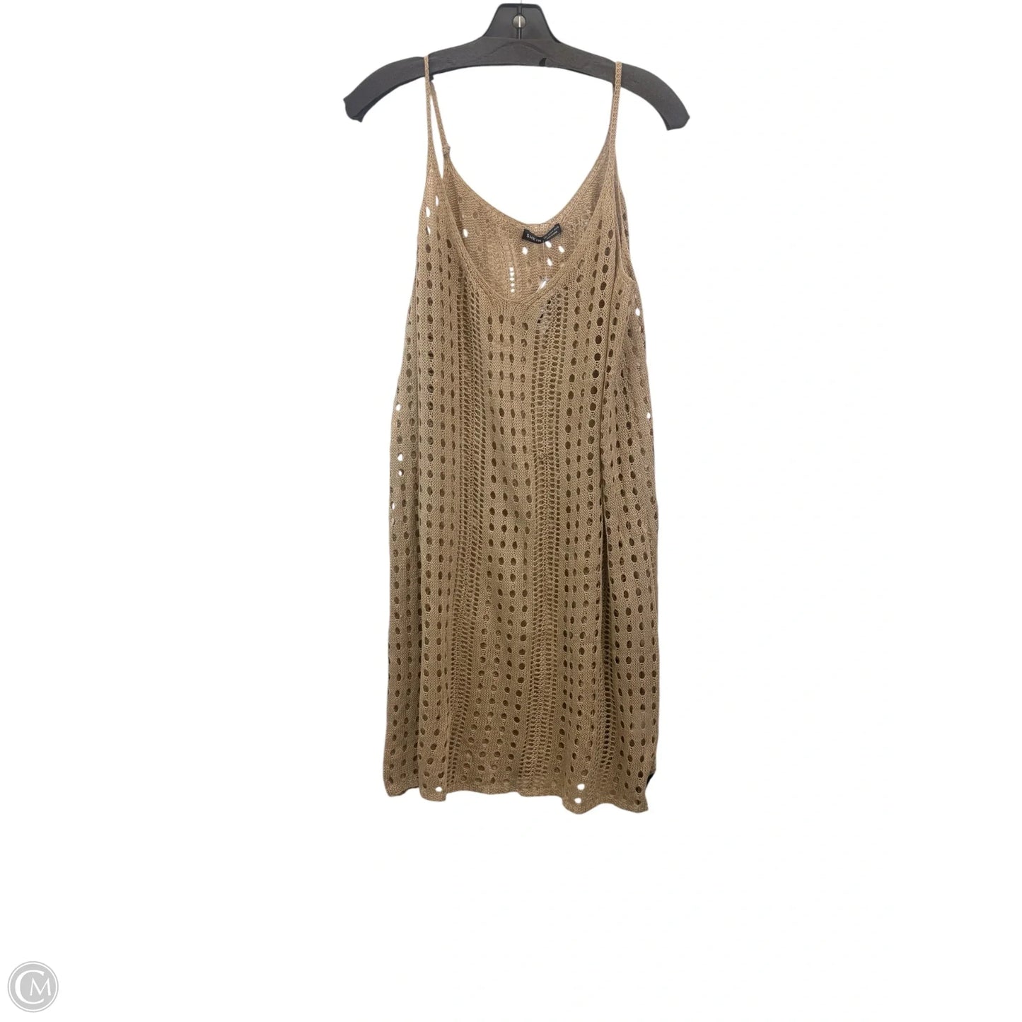 Dress Casual Midi By Shein In Tan, Size: L