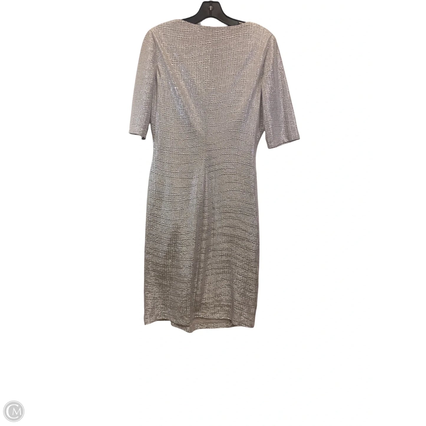 Dress Party Midi By Anne Klein In Silver, Size: M