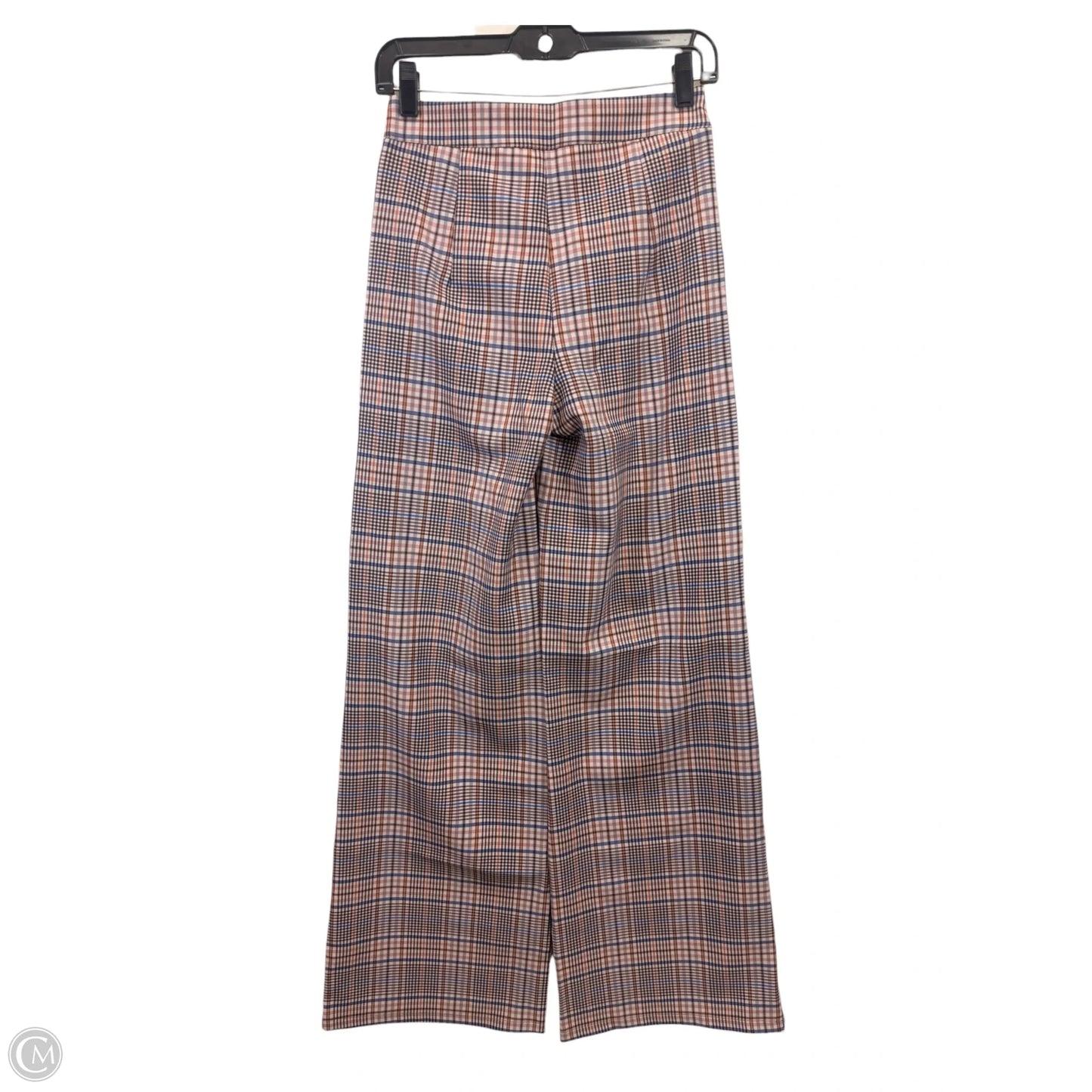 Pants Wide Leg By Nasty Gal In Plaid Pattern, Size: M