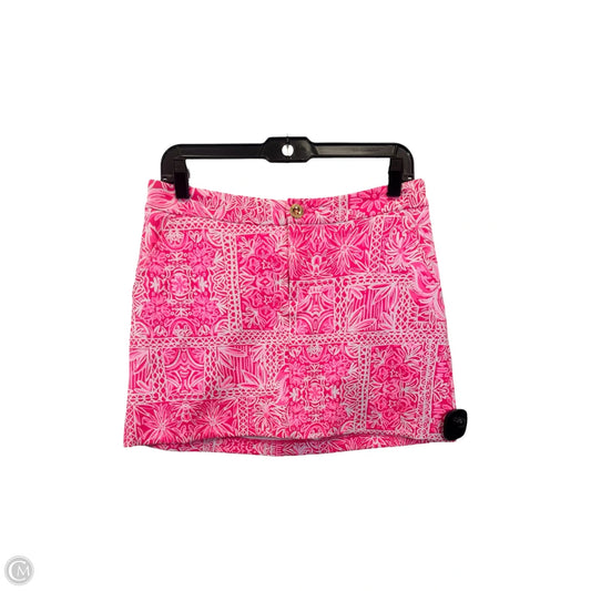 Skirt Designer By Lilly Pulitzer In Pink & White, Size: 2