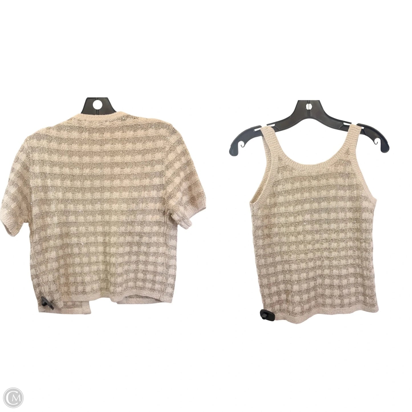 Sweater 2pc By Ann Taylor In Tan, Size: S
