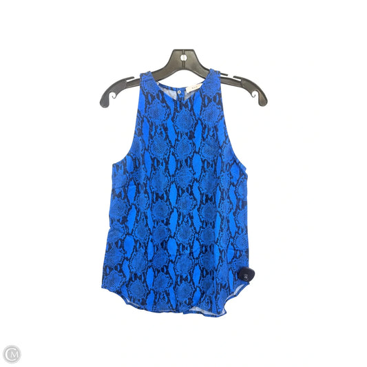 Top Sleeveless By Alc In Black & Blue, Size: 4