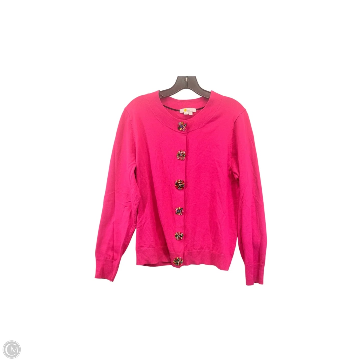 Sweater Cardigan By Boden In Pink, Size: L