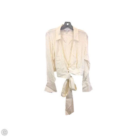 Top Long Sleeve By Stockholm Atelier In Cream, Size: S