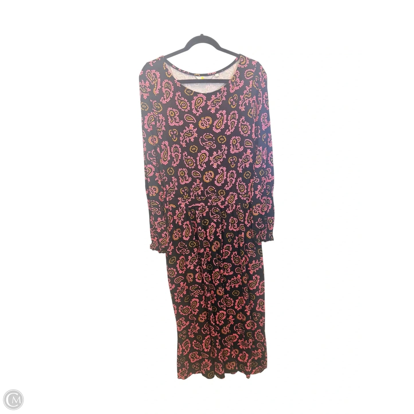 Dress Casual Maxi By Boden In Black & Pink, Size: M