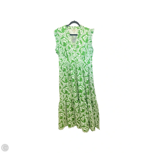 Dress Casual Maxi By Boden In Blue & Green, Size: Xl