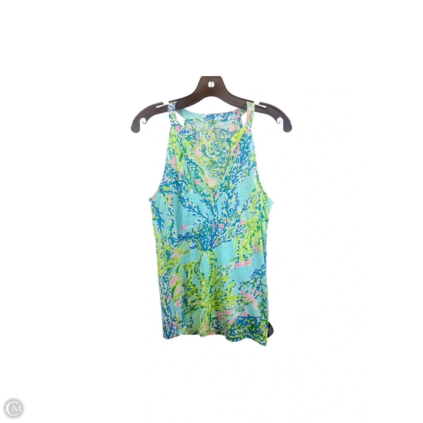 Top Sleeveless Designer By Lilly Pulitzer In Blue & Green, Size: S