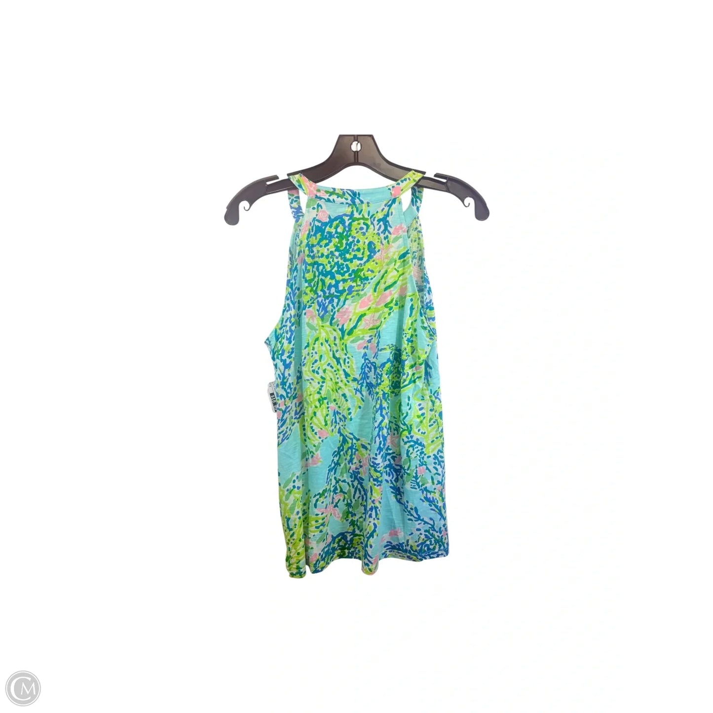 Top Sleeveless Designer By Lilly Pulitzer In Blue & Green, Size: S