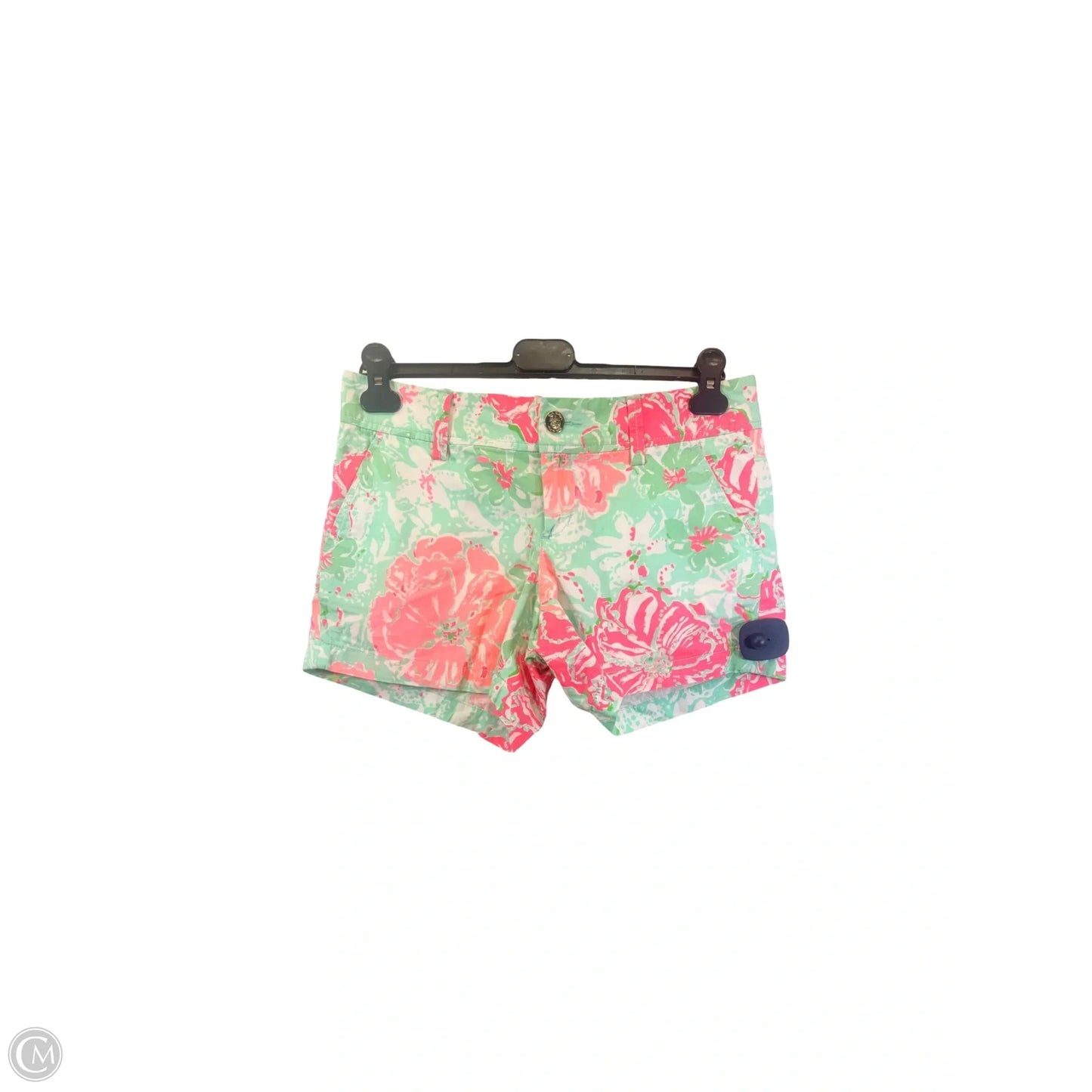 Shorts Designer By Lilly Pulitzer In Green & Pink, Size: 4