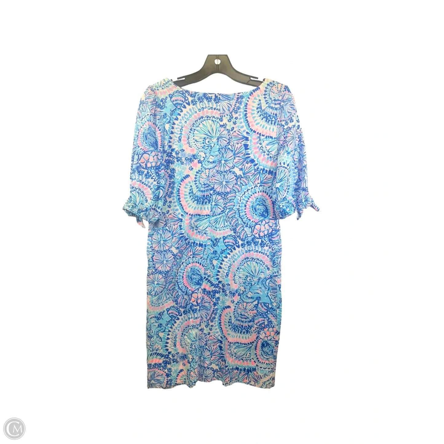 Dress Casual Midi By Lilly Pulitzer In Blue & Pink, Size: S