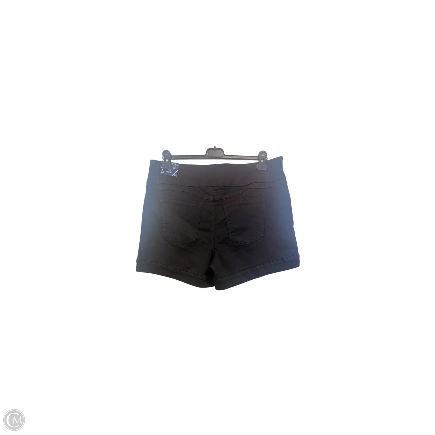 Shorts By Sound/Style In Black Denim, Size: Xl