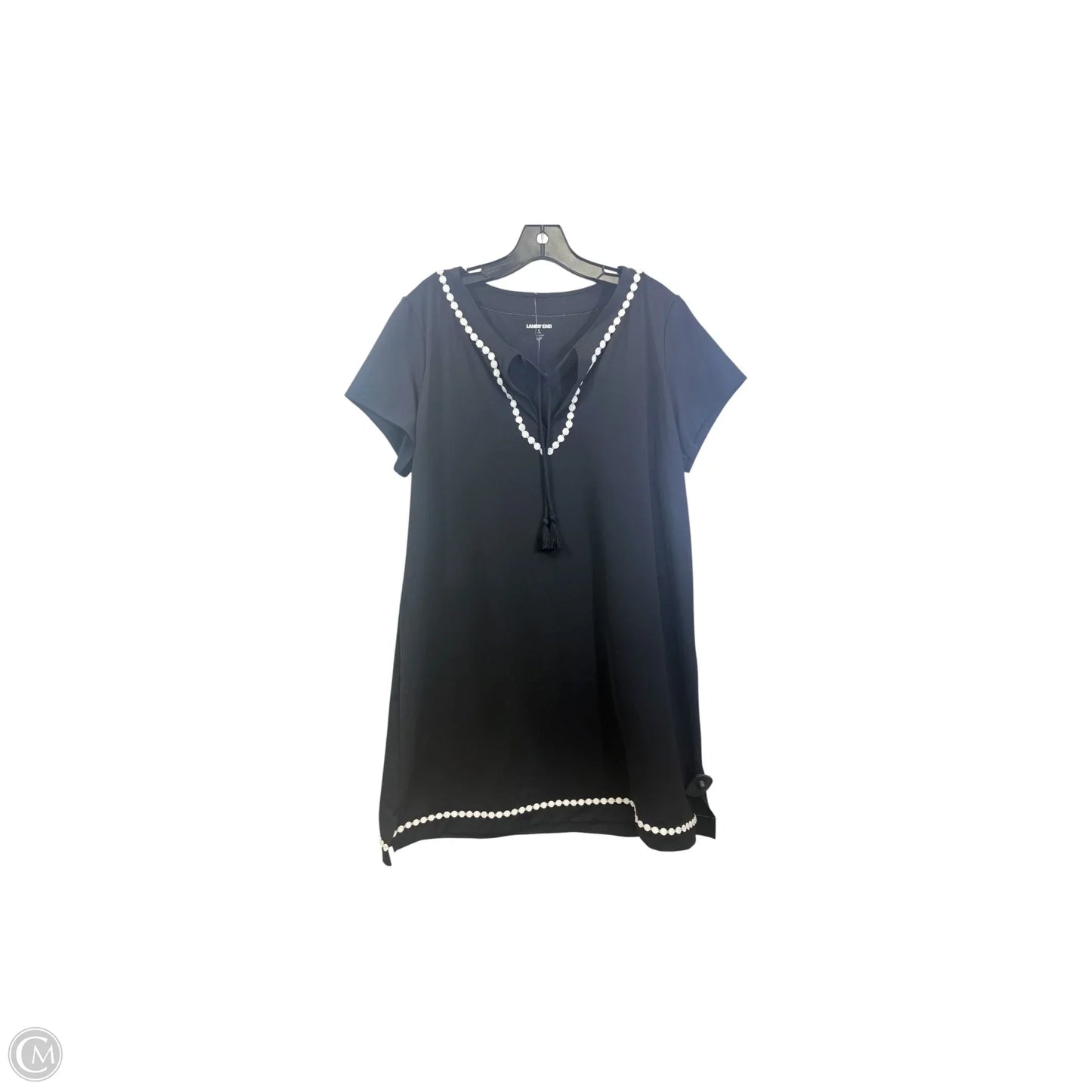 Swimwear Cover-up By Lands End In Black & White, Size: L