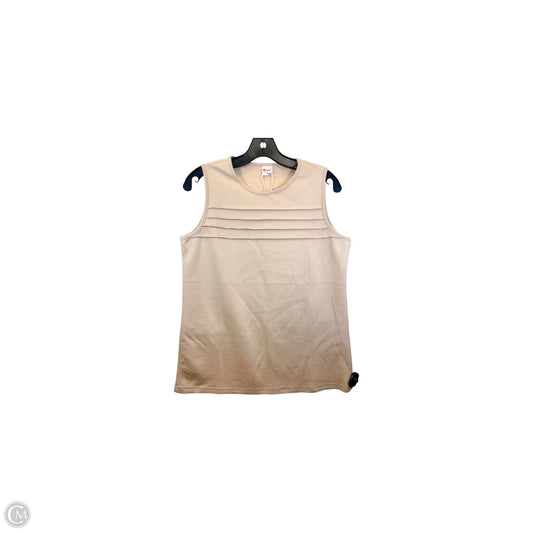 Top Sleeveless By Wiholl In Tan, Size: M