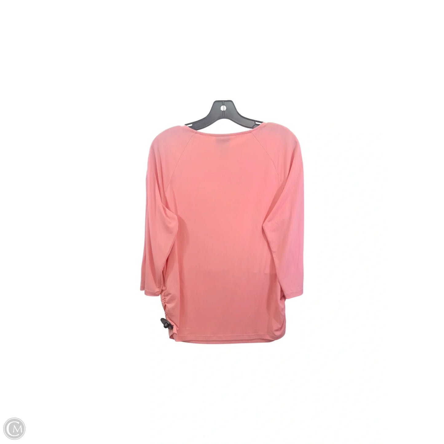 Top Long Sleeve By Jm Collections In Peach, Size: M