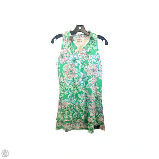 Dress Designer By Lilly Pulitzer In Green & Pink, Size: Xs