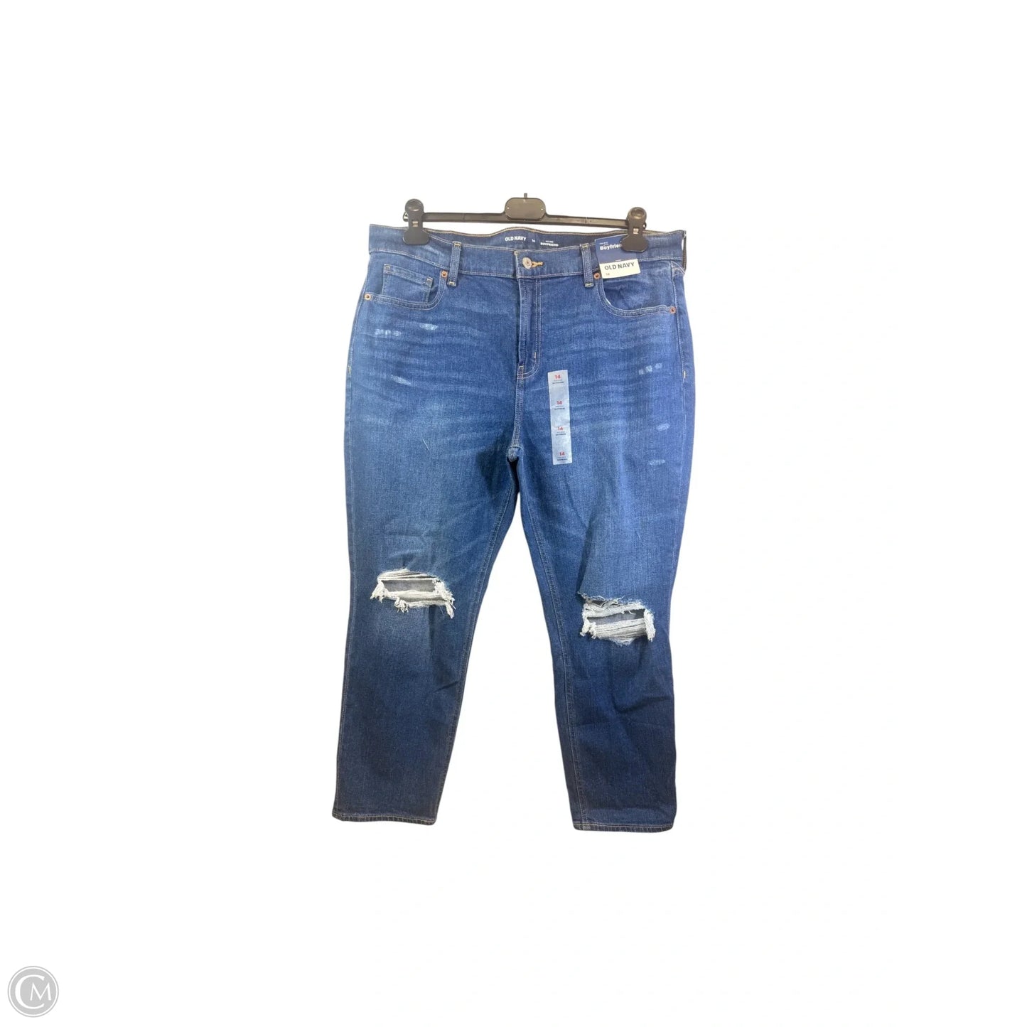 Jeans Straight By Old Navy In Blue Denim, Size: 14