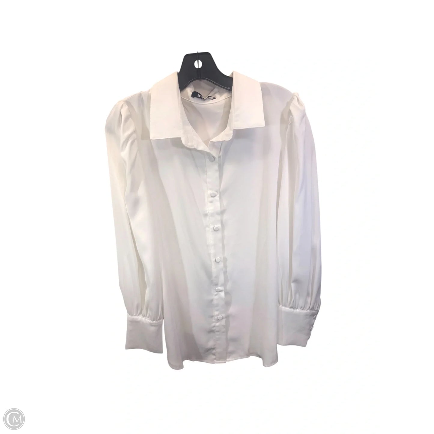 Top Long Sleeve By Btfbm In White, Size: L