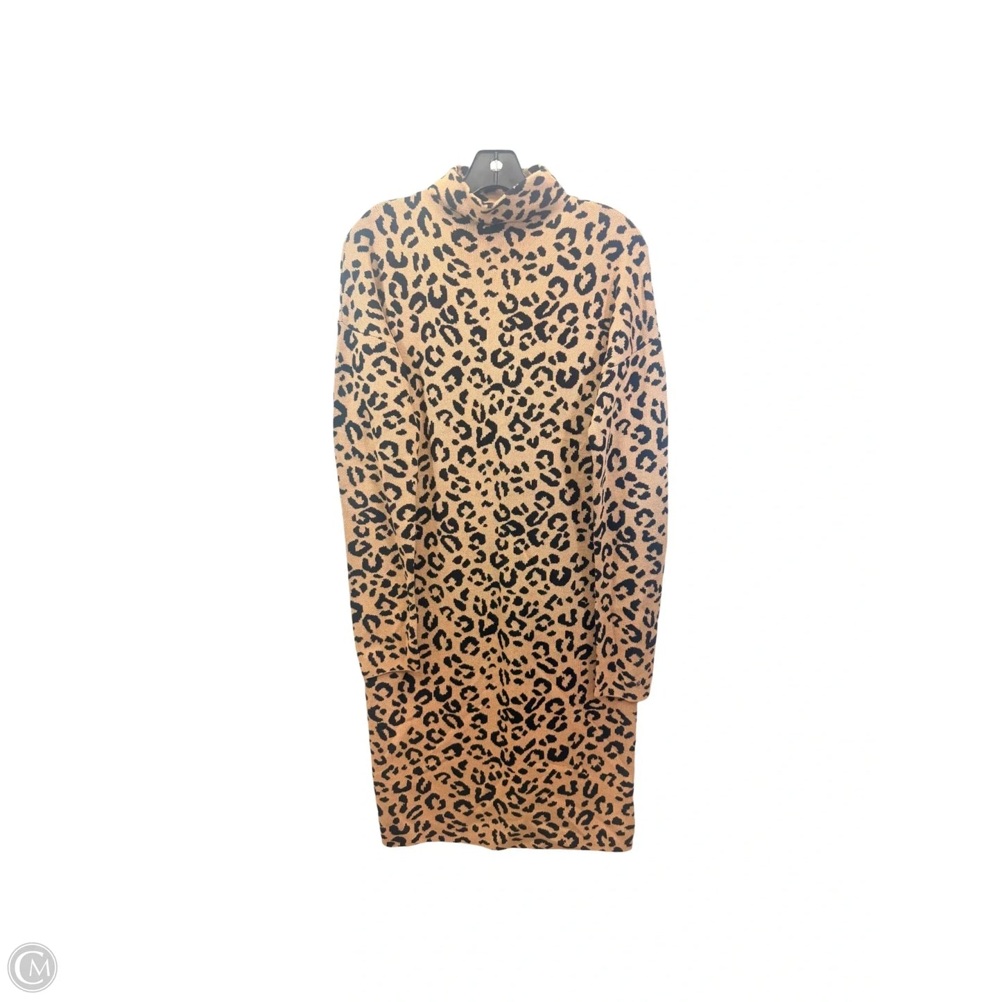 Dress Sweater By Nicole Michelle In Animal Print, Size: L
