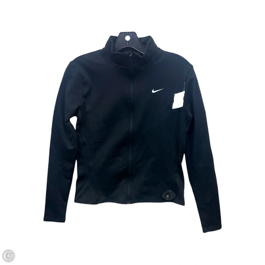 Athletic Top Long Sleeve Crewneck By Nike Apparel In Black, Size: L
