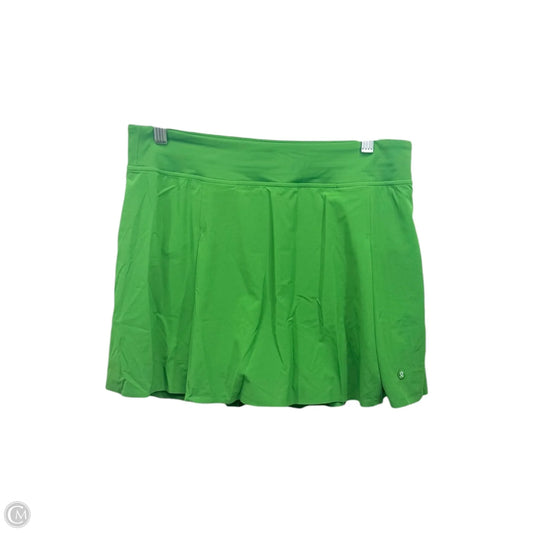 Athletic Skort By Lululemon In Green, Size: L