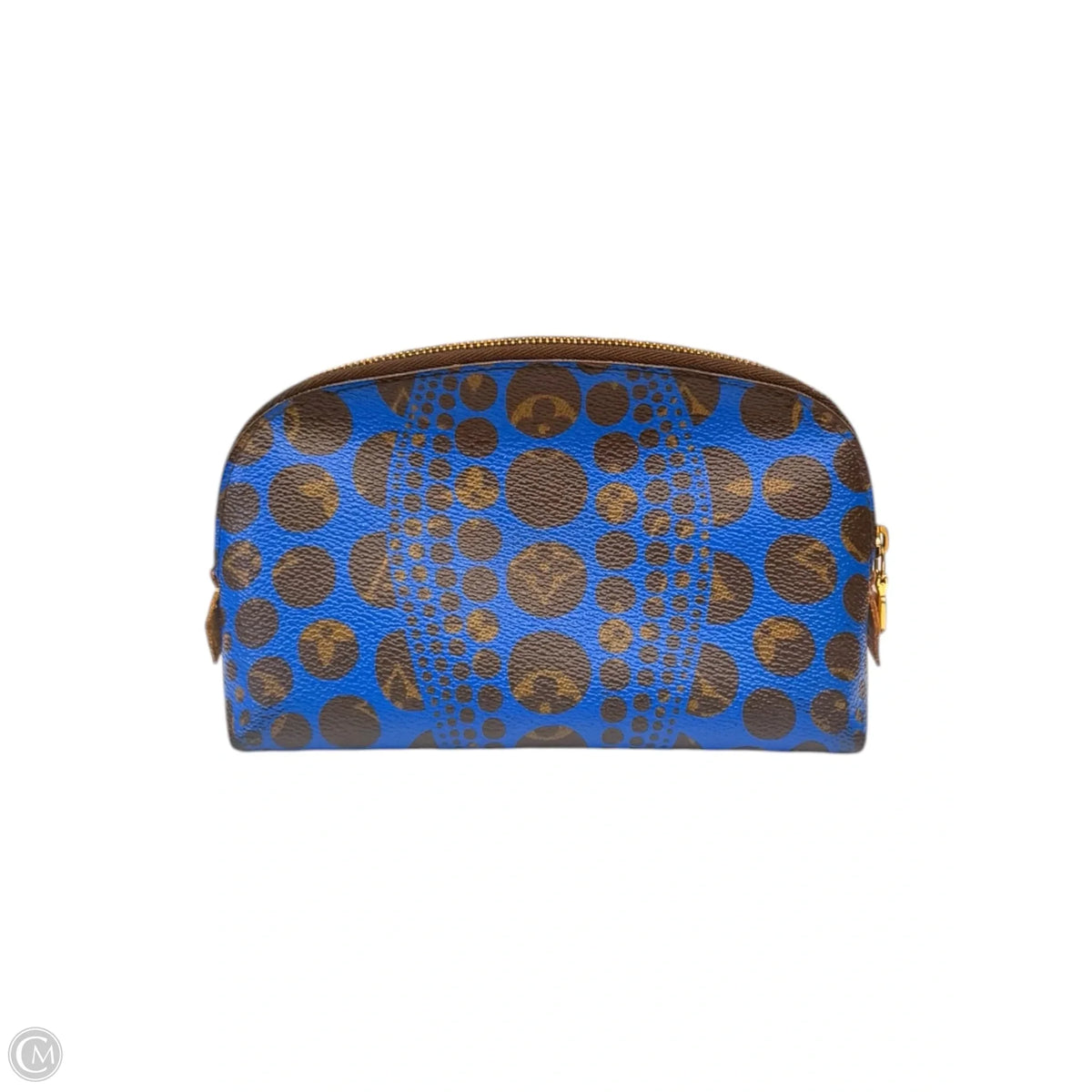 Collab with YAYOI CUSAMA PUMPKIN DOT Makeup Bag Luxury Designer By Louis Vuitton, Size: Medium