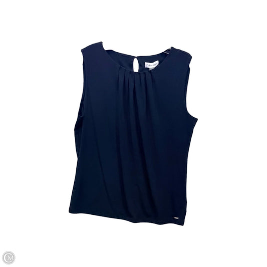 Top Sleeveless By Calvin Klein In Black, Size: L