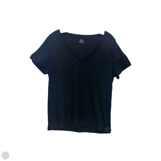 Top Short Sleeve Basic By J. Crew In Black, Size: L