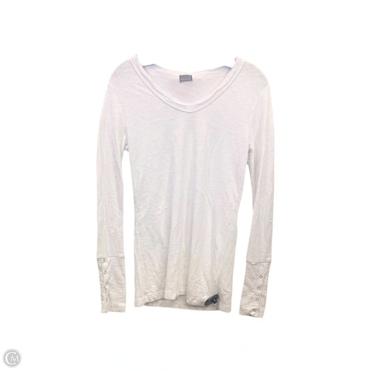 Top Long Sleeve By Braeve In White, Size: S