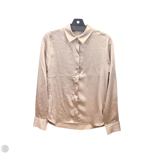 Top Long Sleeve By A New Day In Taupe, Size: Xs