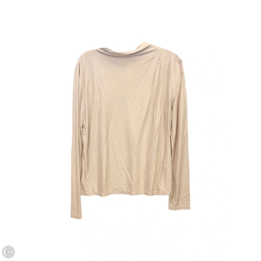 Top Long Sleeve By Banana Republic In Tan, Size: M