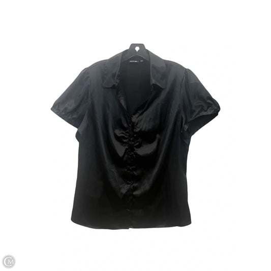 Top Short Sleeve By Apt 9 In Black, Size: 1x