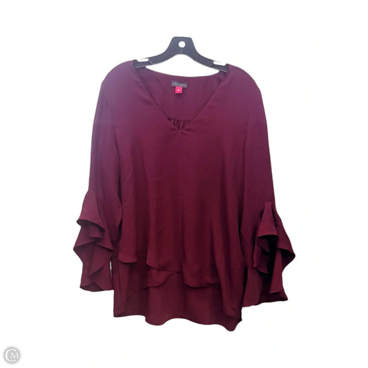 Top Long Sleeve By Vince Camuto In Mauve, Size: L