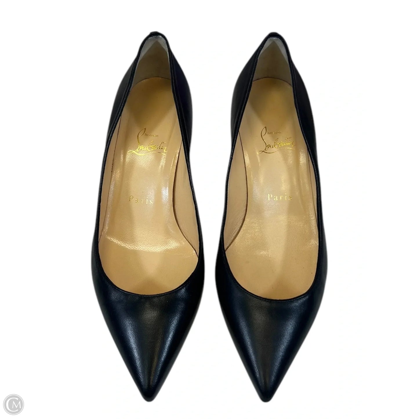 Shoes Luxury Designer By Christian Louboutin In Black, Size: 8