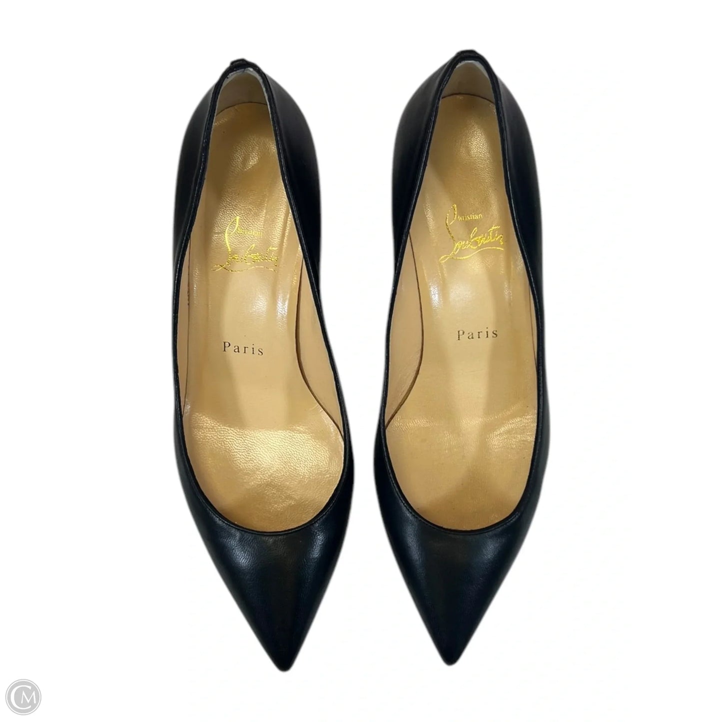 Shoes Luxury Designer By Christian Louboutin In Black, Size: 8