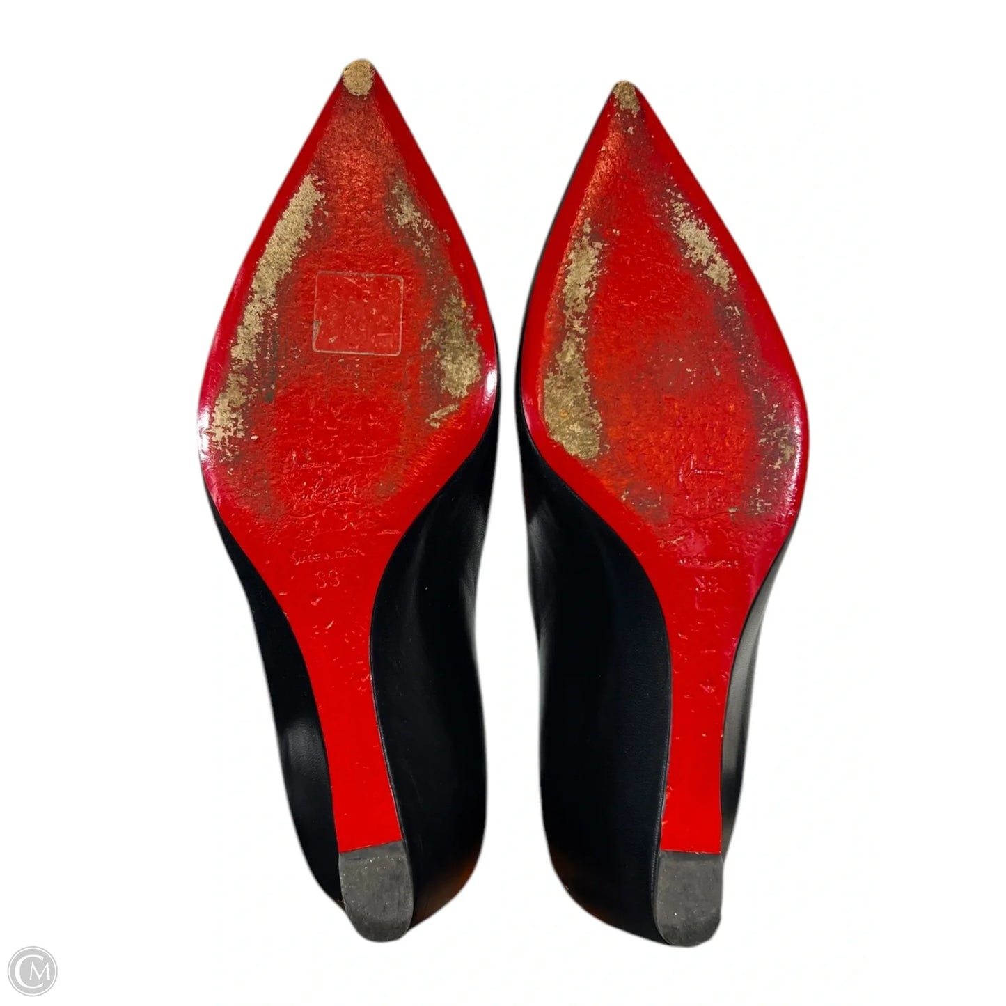 Shoes Luxury Designer By Christian Louboutin In Black, Size: 8