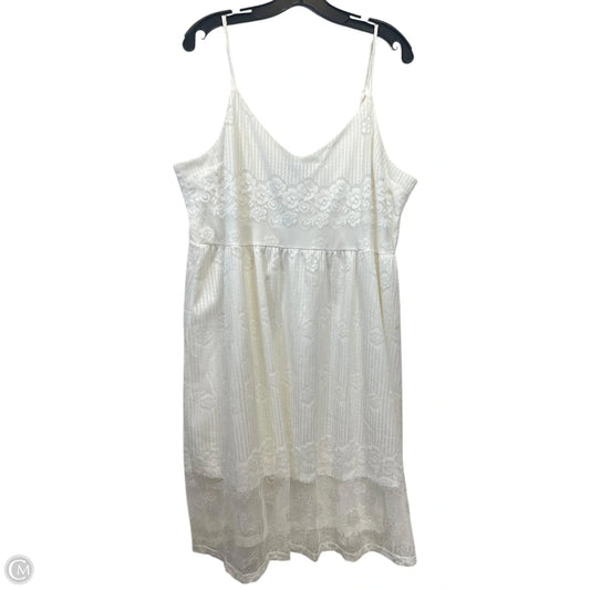 Dress Casual Midi By Libby Edelman In Cream, Size: Xxl