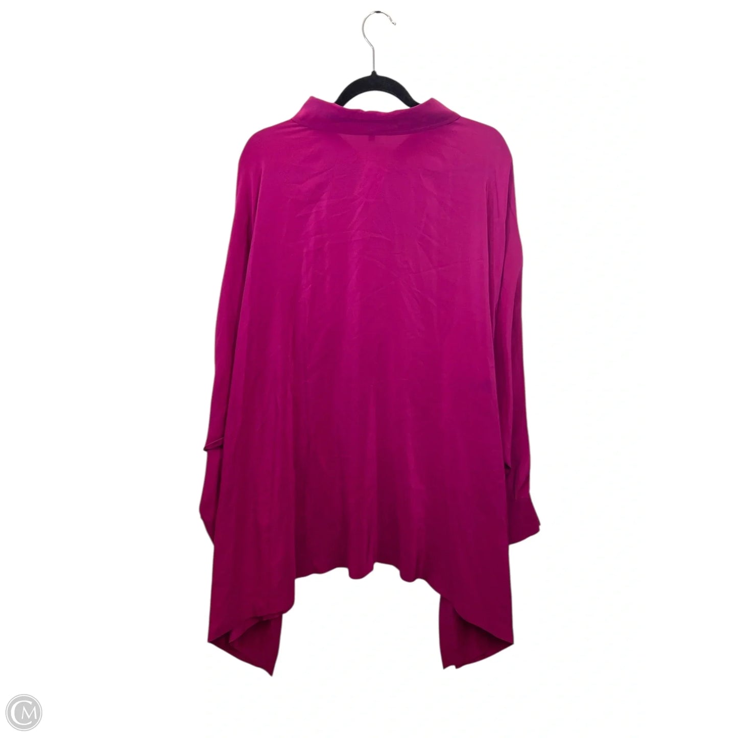 Top Long Sleeve Designer By Eileen Fisher In Purple, Size: 3x