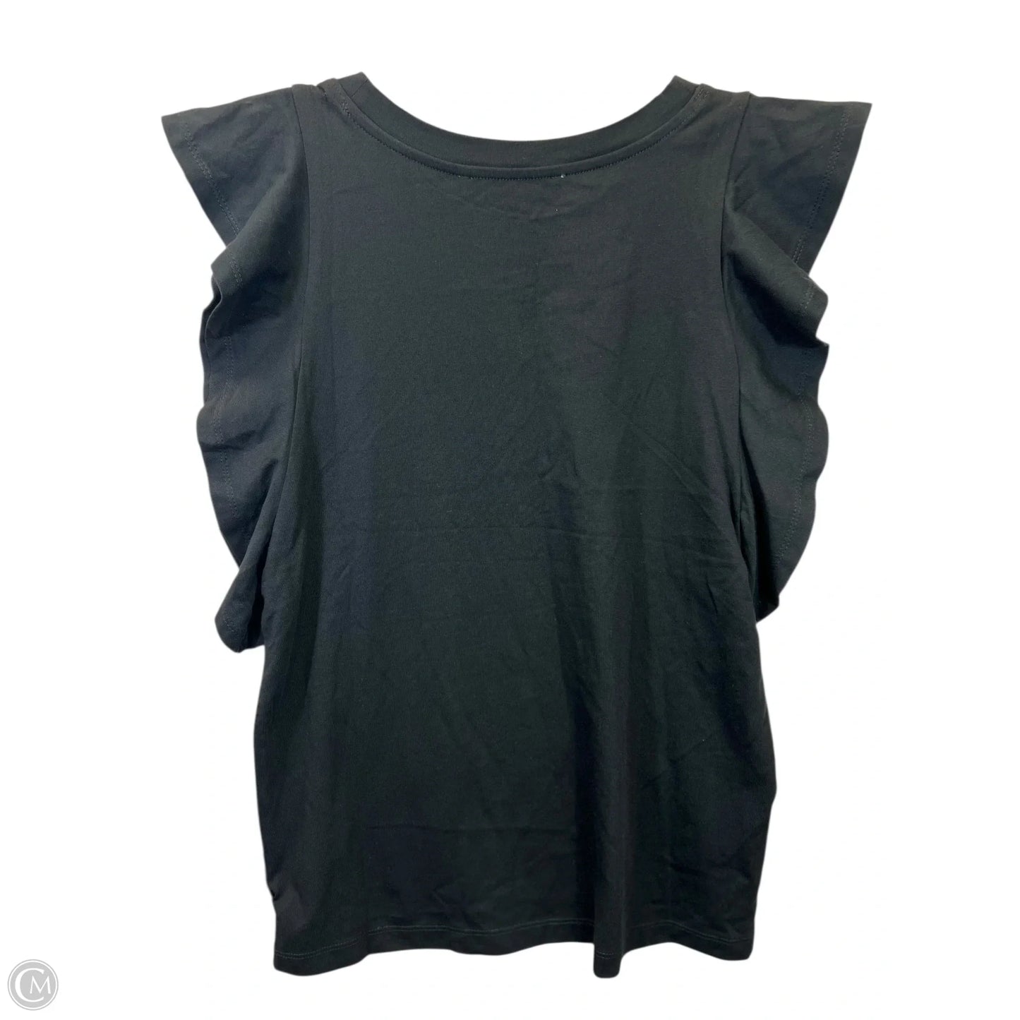 Top Short Sleeve By Loft In Black, Size: Xs